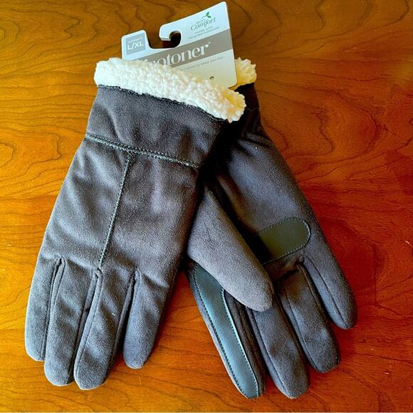 Isotoner Smart Dri Brown Gloves L/XL - Picture 1 of 5